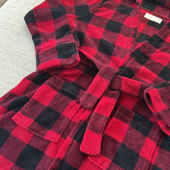 Buffalo Check hooded Robe - Picture 3 of 5